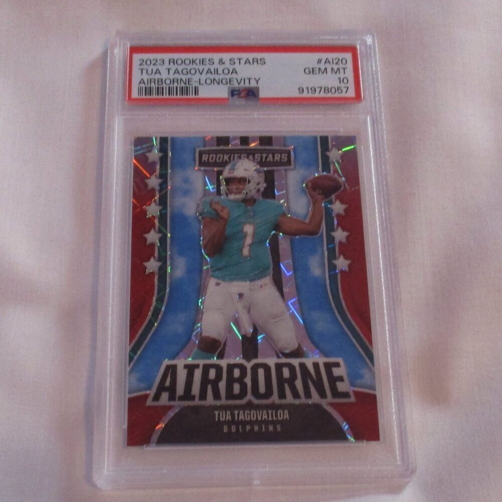 2023 ROOKIES & STARS TUA TAGOVAILOA AIRBORNE-LONGEVITY PSA 10